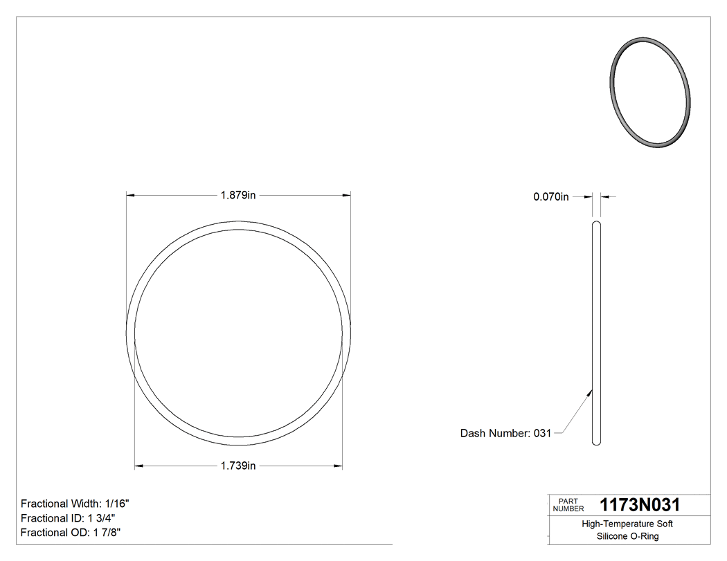 Technical drawing - 1173N031